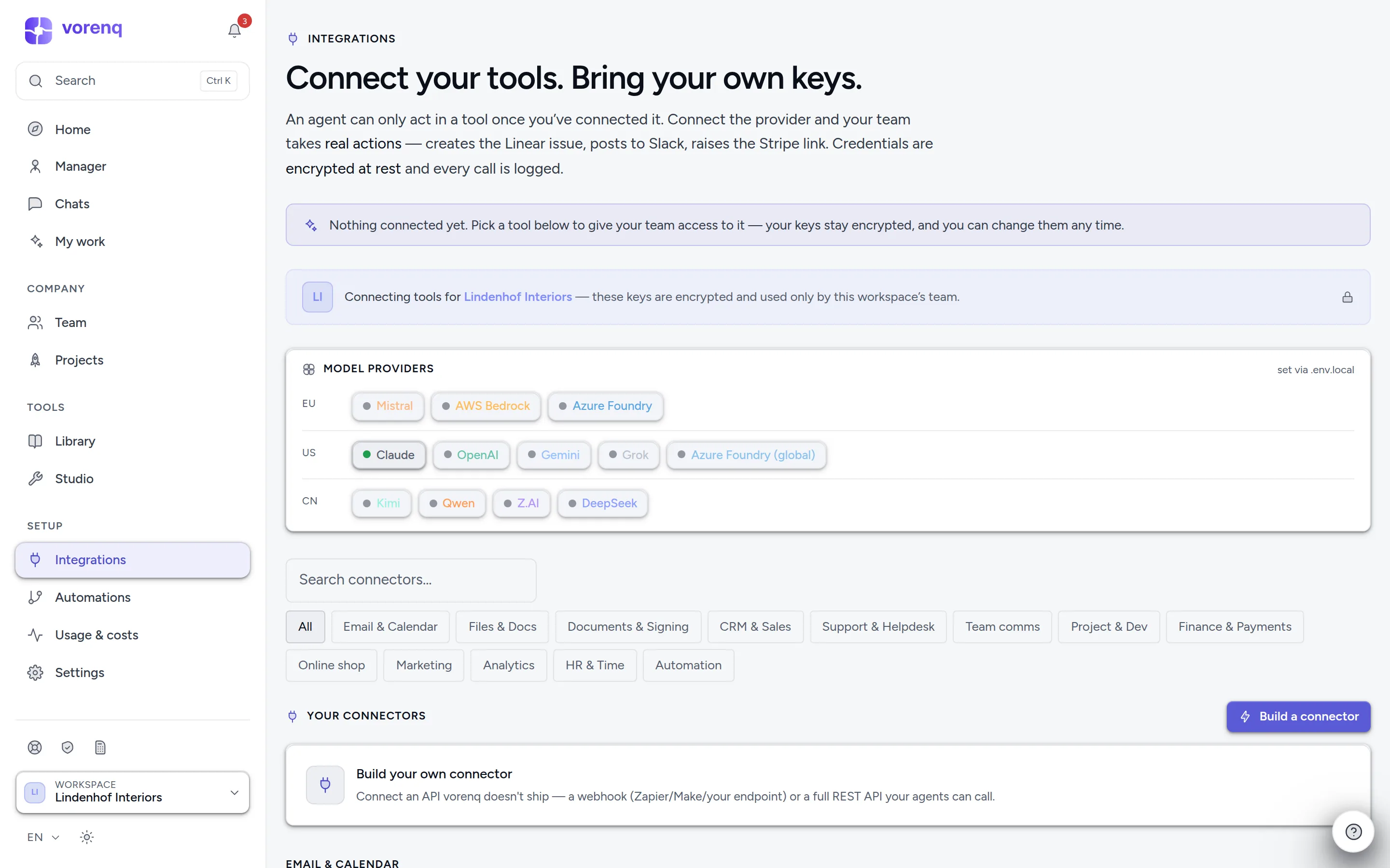 The integrations catalog: connect the tools your company already uses